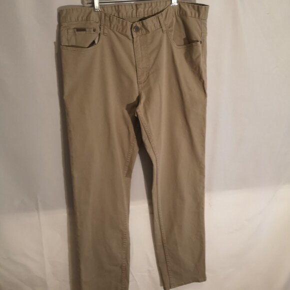 Calvin Klein Men's Size 38/32 Tan Slim Straight Casual Pants - Picture 1 of 10